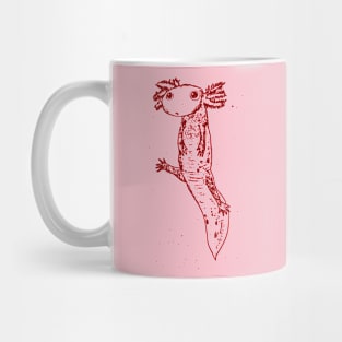 Axolotl - Maroon Mug